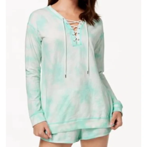 LaceUp Mint Green Tie Dye Sweatshirt XS Small Large by Jessica Simpson